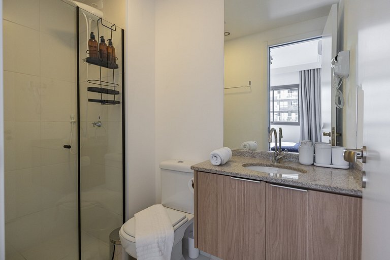 Apart 1 quarto 13º Piscina GYM Pq Ibira Wifi Rapid