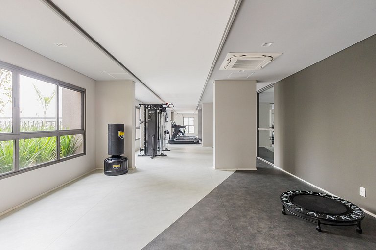 Apart 1 quarto 13º Piscina GYM Pq Ibira Wifi Rapid