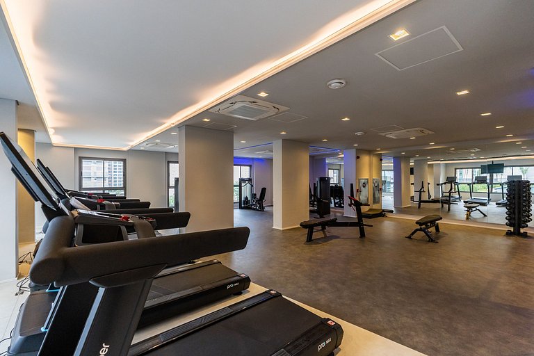 Apart 1 quarto 13º Piscina GYM Pq Ibira Wifi Rapid