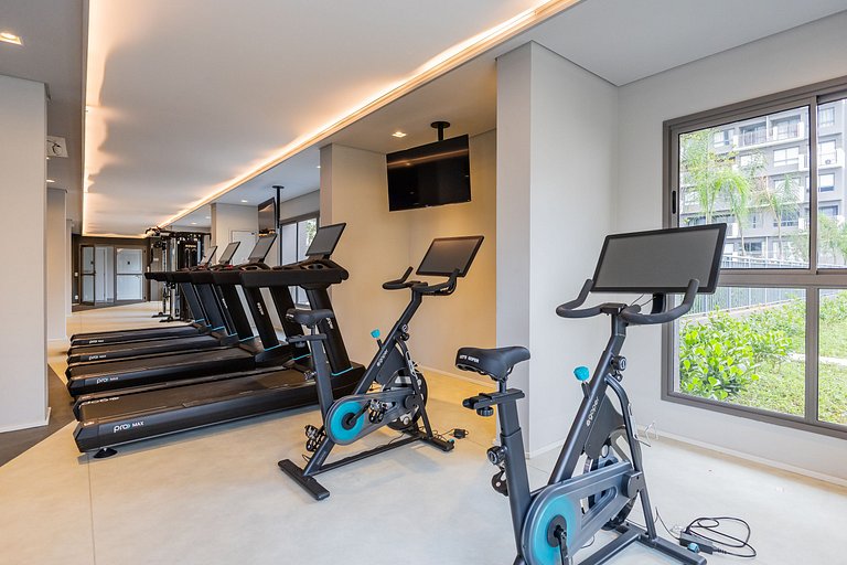 Apart 1 quarto 13º Piscina GYM Pq Ibira Wifi Rapid