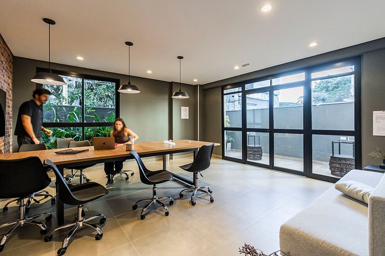 Premium Pinheiros c/Vista Coworking  Wi-Fi rápido