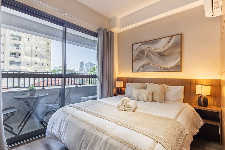 Studio Brooklin Premium 300m metrô, px Morumbis