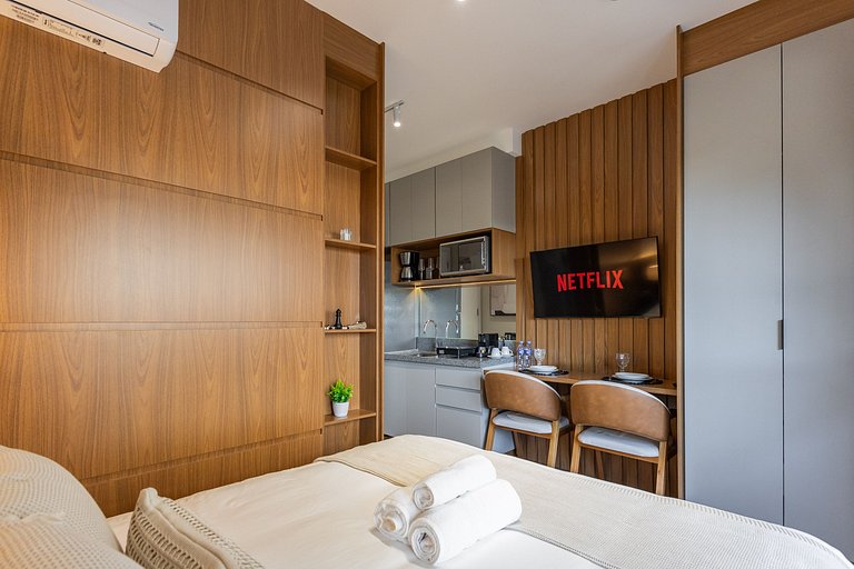 Studio Brooklin Premium 300m metrô, px Morumbis
