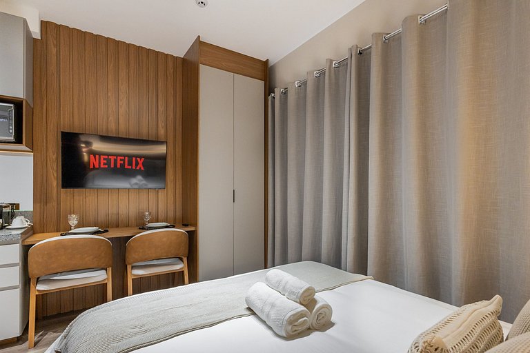 Studio Brooklin Premium 300m metrô, px Morumbis